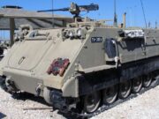 Ukrainian military utilize combat armored personnel carrier M-113