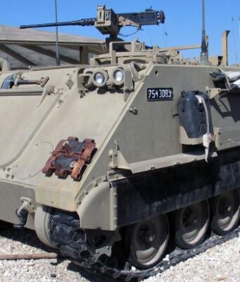 Ukrainian military utilize combat armored personnel carrier M-113