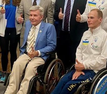 France supports Ukrainian athletes before the Olympic Games in Paris